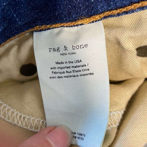 rag & bone Nina High-Rise Skinny Jeans in Irving 26 - Picture 7 of 12